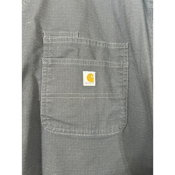 Carhartt Scrub Top 2X Black Rip Stop C16418 - Picture 6 of 11